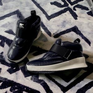 Sorel Black and White Women's Sneakers